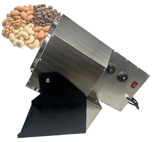 5 LB Tostatore rotante automatico for noci Tostatore elettrico for arachidi in acciaio inossidabile Home Commerciale Semi di girasole Chicchi di caffè Anacardi Castagne 122 ° F-572 ° F 110 V/220 V