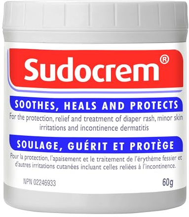 Sudocrem Antiseptic Healing Cream for Nappy Rash, Eczema, Burns and More - 60g