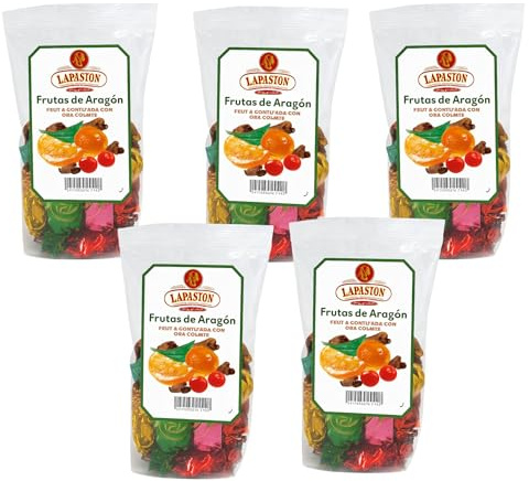 LAPASION - Frutas de Aragón con chocolate | 5 bolsas de 200g