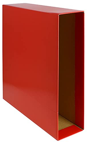 Grafoplás 17171351 - Confezione da 12 scatole per raccoglitori Grafcolor, colore rosso, dimensioni foglio dorso: 85 mm