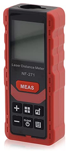 Laser Distanzmessgerät IP54 Reichweite, Entfernung 70 Meter LCD Hintergrundbeleuchtung, mit vielen Funktionen für präzise Level-, Grad- & vertikale Messungen mit Sprachausgabe