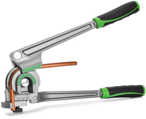 Antstone 1/4” 3/8” 1/2” O.D. Tubing Bender 3 in 1 Tube Bender 180° HVAC Copper Aluminum Tubes Bending Tool for Air Conditioning Refrigeration Repair