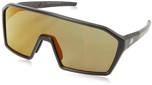 ALPINA RAM Q-LITE - Verspiegelte Sport- & Fahrradbrille Für Erwachsene, kontrastverstärkend, Beschlagfrei, mit UV-A-, B- & -C-Schutz