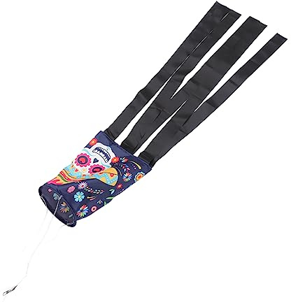 Gadpiparty 1pc Day Dead Festival Windsock Decoration Unique Ghost Skull Shape Hanging Flag for for Celebrations and Atmosphere Building