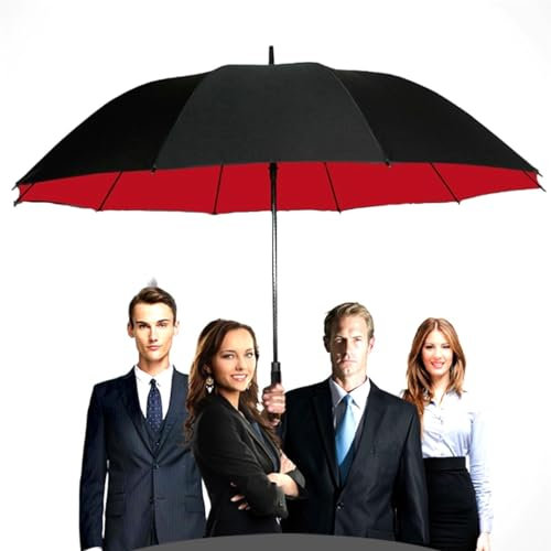 CunTo Golf-Regenschirm, groß, 68 Zoll, automatisch zu öffnender Stockschirm, Regenschirme für große Unternehmen, Sonnenschirm-Sonnenschirme, Winddicht, wasserdicht, für Damen und Herren.