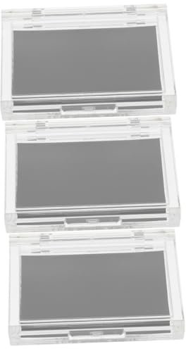 FRCOLOR 3stücke Portable Eyeshadow Box Nachfüllbare Makeup-organizer Für Lidschatten Und Puder Transparentes Magnetgehäuse Für Kosmetik Und Reisen