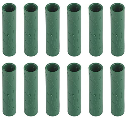 Aramox 12 Stück Garten-Pflanzenstecker-Verbindungsstücke 11 Mm, PP-Pflanzenstecker-Verbindung, Gartenstecker-Verbindungsrohr, Pflanzenstützpfahl-Verbindungsstücke (Verbindungsrohr mit