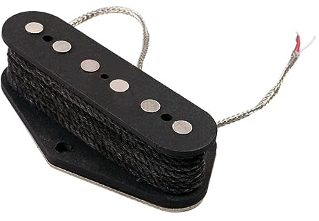 Schwarzer Alnico V-tonabnehmer Gma02 für E-gitarren Bass | 5 Magnete, Vintage Style, Robuste Ausführung, Neck Pickup Cover im Lieferumfang