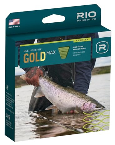 RIO Products Premier Gold Max Fliegenfischschnur WF9F – maximale Leistung und mühelose Leistung – glattes Werfen der Fliegenschnur