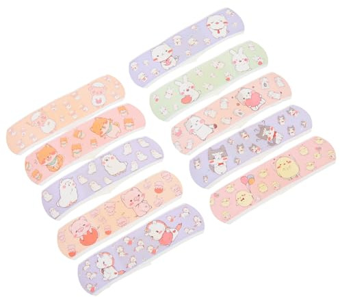 VALICLUD 1 caja Apósitos Adhesivos Infantiles con Dibujos Resistentes al Agua Protectores de Heridas Pequeñas Transpirables y Elásticos para Cuidado de Cortes y Rasguños
