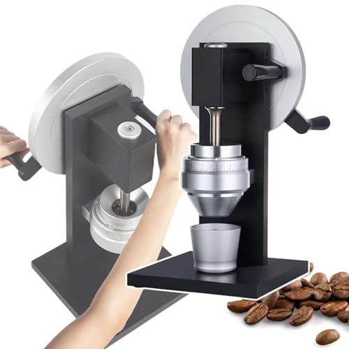 HCAUYNN Molinillo De Café Ajustable, con Dial para Ajustar La Finura De Molienda, FuncióN De Dispensado Manual De Polvo, para Moka Y Americano