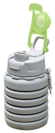 Vaso Plegable Para Agua,Botella De Agua Plegable De Silicona A Prueba De Fugas - Vaso de Bebida de Silicona - para Playa Golf Estadio Verano Patio Exterior Jardín Parque Camping Picnic Caminar