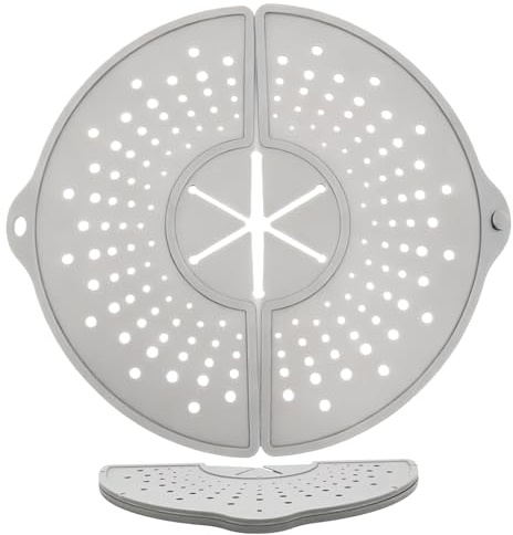 Protección contra salpicaduras de grasa, apta para lavavajillas y protección plegable contra salpicaduras de aceite, de silicona para protección contra salpicaduras, para cocinar, para sartén