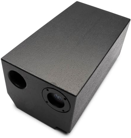 OPTION ROCK-1 Subwoofer pasivo en carcasa de paso de banda con 2 chasis de 16,5 cm en funcionamiento push-pull - 140 W RMS, bobina de voz doble (2 ohmios/4 ohmios de impedancia total), subwoofer
