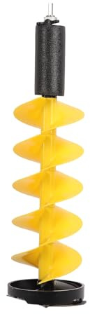 Generic Elektrisk Isborr, Slitstark Aluminiumlegering, Spiralskruv för Djupvattenområden, 8 Tums Diameter för Isfiskeentusiaster