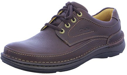 Clarks Nature Three Mens Mahogany Leather, 8