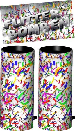 Nico Flitter Bombe - Tischfeuerwerk (2er-Packung)