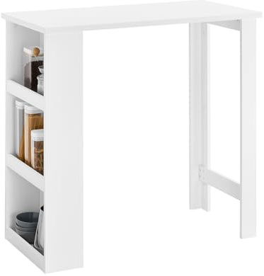 SoBuy Tavolo Alto da Cucina, 3 Ripiani a destra/sinistra, 112×106×57cm
