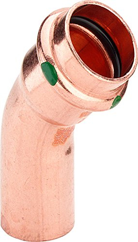 VIEGA Coude cuivre à sertir 45° - Mâle Femelle ø15 - Raccord et tube