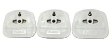 EUROPEAN TO UK TRAVEL ADAPTER, 2 TO 3 PIN TRAVEL PLUG/ADOPTER 3 PIN ADAPTOR PACK OF 3