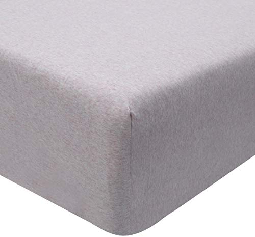 Sleepdown Jersey Melange Pink Fitted Sheet Warm Cosy Easy Care Plain Yarn Dyed Bedding Bedsheet Bed Linen - King