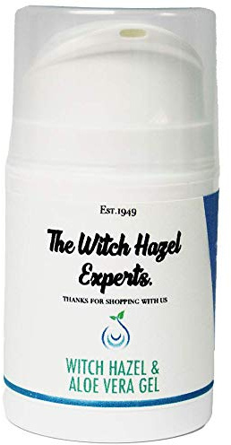 The Witch Hazel Experts | Witch Hazel & Aloe Vera Gel For Dry Skin, Sunburn, Rashes & Cooling Irritated skin 50ml