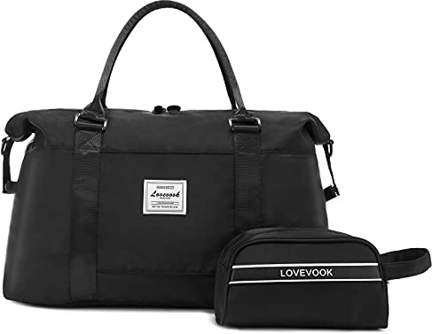 LOVEVOOK Reisetasche Damen Sporttasche Groß Handgepäck Tasche Weekender Schwimmtasche Wasserdicht Travel Bag Fitnesstasche Trainingstasche Frauen Kliniktasche für Reise Gym Leichte Flugzeug