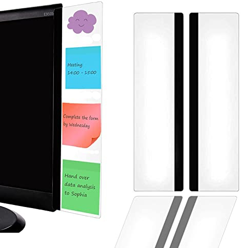 Computer Monitor Memo Board, Acrylmonitor Monitor Memo Board, Monitore Memo Seitenwand, Kreative Acryl Message Boards für Computer Monitore Seitenwand (links und rechts)