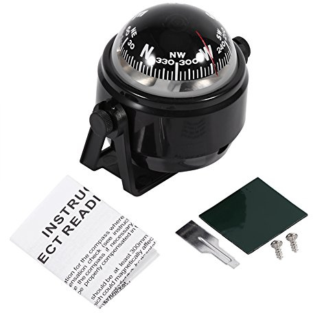 Joyzan Marine Kompass, Navigation Voyager Kompass Militär Digital Dashboard Auto Boot Bootskompass Sea Compass Wasserdicht Automotive Armaturenbrett Passt Caravan Truck LKW Wohnwagen Schiff Outdoor