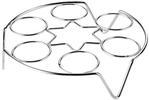 MUCKLILY Eierregal Aus Edelstahl Dampfgargestell Aus Edelstahl Gestell Zum Dampfgaren Von Eiern Eierhalter Aus Dampfkorb Aus Metall Multifunktion Rostfreier Stahl Küche Dampfer