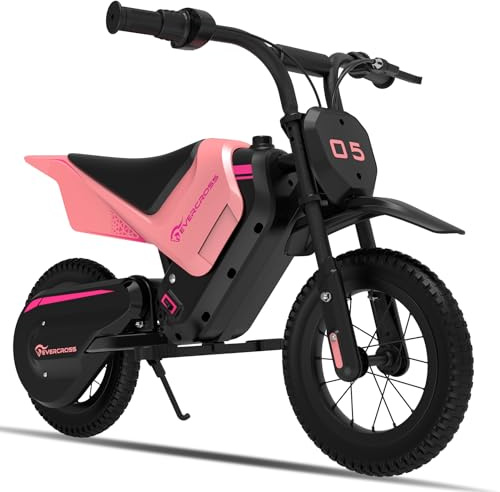 EVERCROSS EV05M Elektrisk Motor för Barn, Elektrisk Motor 150W, 8/16 km/h Hastighetsläge och 10 km Räckvidd, 12'' Motocross för Barn 3-12 År