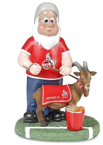 1. FC Köln Gartenzwerg mit Hennes IX Zwerg Gnom