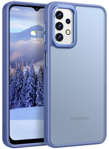 Rayboen for Galaxy A32 5G Translucent Matte Case, Light Blue