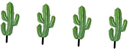 BESPORTBLE 4stücke Cactus Gartenpfahl Aus Acryl Wetterfestes Gartenornament Für Rasen Vorgarten Und Wege Dekorativer Pflanzenschild Mit Realistischen Mustern Für Gartenkunst Und