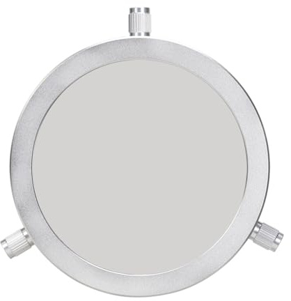 Filtre solaire en film d'aluminium revêtu de PET pour objectifs de 104 à 130 mm - Vision améliorée - Observation solaire sûre