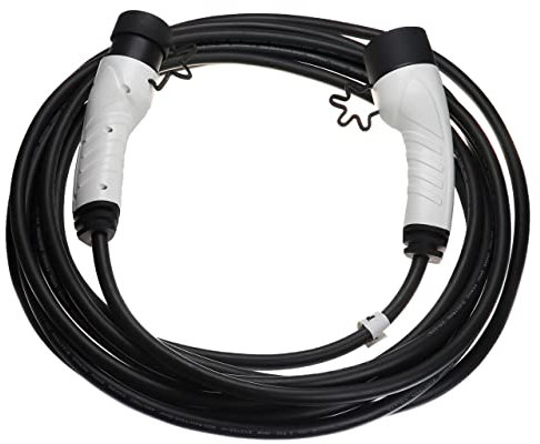vhbw Ladekabel Typ 2 zu Typ 2 kompatibel mit Ford Tourneo Courier Elektroauto, 1-phasig, 16 A, 3,5 kW, 10 m