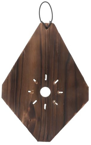Parliky Wandpflanzgefäß Farn Und Orchideen Vertikal Hängepflanzer Holz Karbonisiert Platzsparend Robust Vielseitig Für Zimmer Pflanzenwand