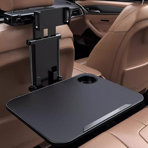 WNYAILLL Auto Tisch für Rücksitz Beifahrer, Tragbarer Autositz Tabletttisch, Auto Esstisch Zusammenklappbarer, Autositz-Organizer, Auto-Essens-Tabletts, für Wasserflaschen Getränk Snack
