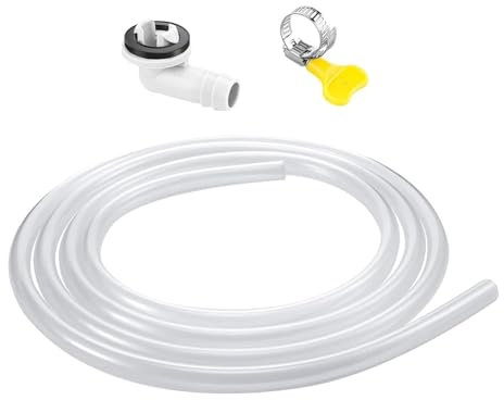 Portable Air Conditioner Drain Hose AC Drain Hose | Leakproof AC Drain Hose Kit Replacement Parts for Air Conditioning Hose Connector Clamp with Clamp Replacement for AC Drain Hose tra