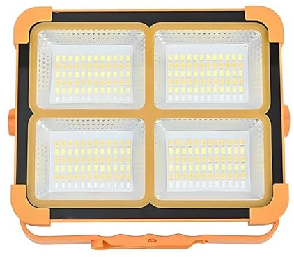 LUXULA Solar LED Strahler Außen mit Akku, USB Powerbank | Baustrahler Arbeitsleuchte IP65, 5 Lichtmodi CCT Warmweiß bis Kaltweiß, Magnet- und Hängefunktion