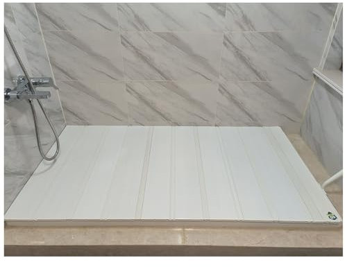 ShAzanz Bandeja Bañera Plegable PVC Cubierta De Bañera Estante, 1,2cm Espesor Bandejas for Bañera, Tablero Aislamiento for Bañeras Varios Tamaños, Teniendo 40kg Plegable(75x150x1.2cm)