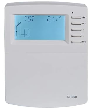 Solar Hot Water Heater System Controller - for Tube Collector, with Swimming Pool Thermostat, Pump Speed Control, Heat Exchange