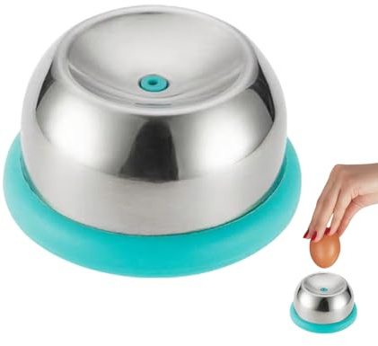 Picadora de huevos de acero inoxidable, herramienta práctica para picar huevos (verde)