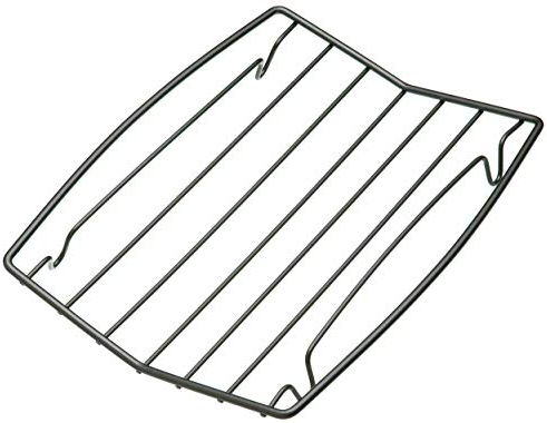 MasterClass Griglia per Arrosti Antiaderente 26 x 20 cm, Forma a V, Acciaio al Carbonio, Argentato