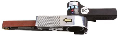 Rodcraft RC7156 Druckluft Bandschleifer, Schleifband 520 x 20 mm, 370 Watt Leistung, Drehzahl 17000 U/min, Schwarz | 370 W Leistung und 17000 U/min. Für professionelle Schleifarbeiten mit hohem Materialabtrag.