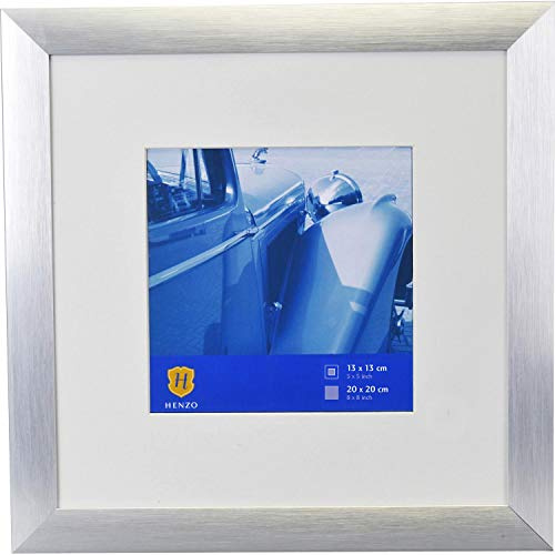 Henzo Bilderrahmen Luzern - Aluminium - Bildformat 20x20 cm - Silber