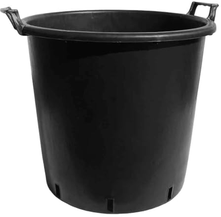 Elixir Gardens Large Strong Outdoor Plastic Plant Pot/Tree & Shrub Pots with Handles | 30, 35, 50, 75, 80, 95, 110 & 130 L Plastic Planter Pots in 1-10 Quantities | 45/50 Litre x 1