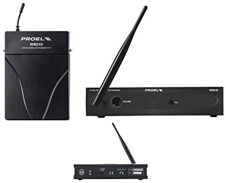 PROEL WM240B - Sistema microfonico wireless, Banda 2.4 GHz