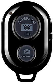 Télécommande Bluetooth Compatible avec Iphone Android Smartphone Ios Samsung Caméra sans Fil Noir pour Monopode Selfie Stick