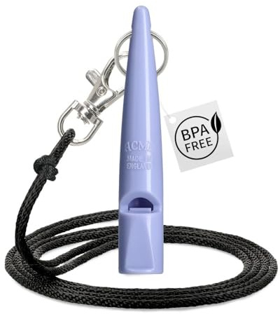 ACME Hundepfeife No. 210,5 + GRATIS Pfeifenband | Hörbar für alle Hund - laut und weitreichend | Für professionelles Rückruf Hundetraining (Violet)